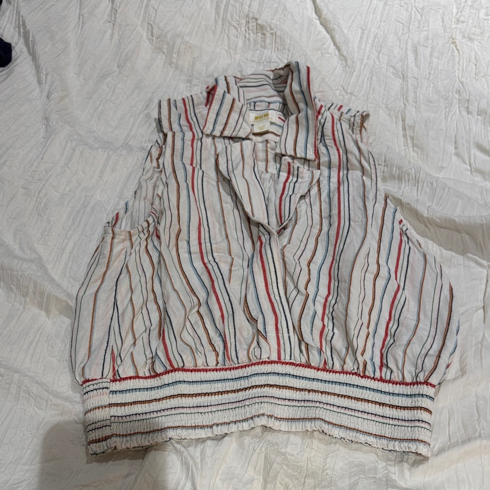 Anthropologie Multicolor Striped Blouse